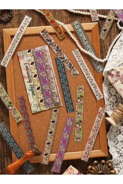SF SCRAPBOOK KIRTASİYE Set de autocolante cu model de broderie, 20 de bucăți,...