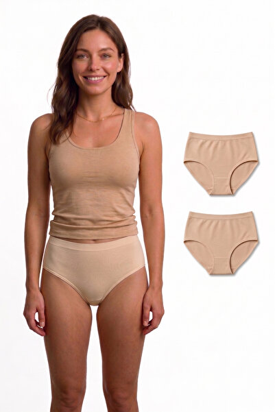 westicgiyim 2-Pack Bamboo Bato Panties Set - Breathable Soft Textured High-Wa...