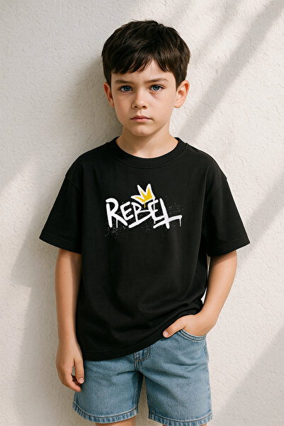 MYADA Rebel Printed Basic Boy's T-Shirt 23522