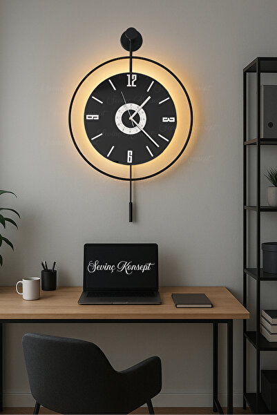 SEVİNÇ KONSEPT Led'li Orjin Nero 24 SİYAH TİKTOK (Büyük Boy 51*76 cm) Dekorat...
