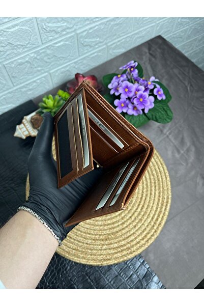 WAKHA Genuine Leather Men's Wallet with 3 Layers and Transparent Id Compartme...