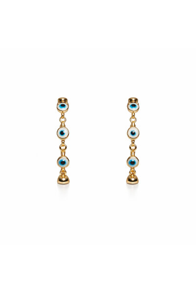 PerleJewelry Safira Eye Drop Gold Earrings