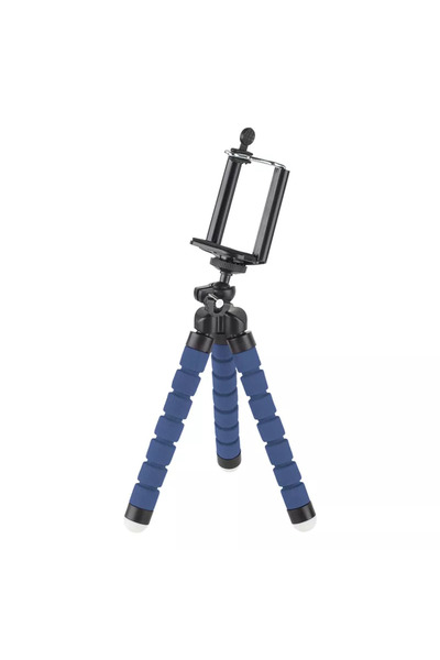 Kruger&Matz Trepied pentru telefon/camera albastru
