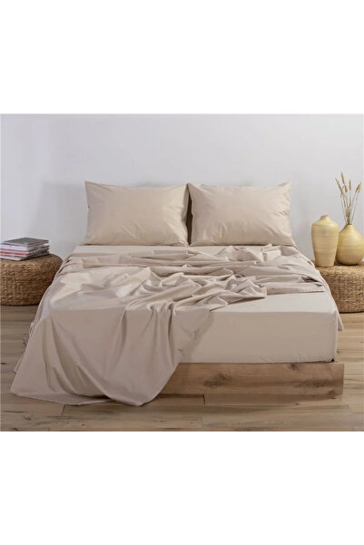 Nef Nef Homeware Διπλό Κατωσέντονο Βασικό 160Χ200+30 - 95 - Μπεζ