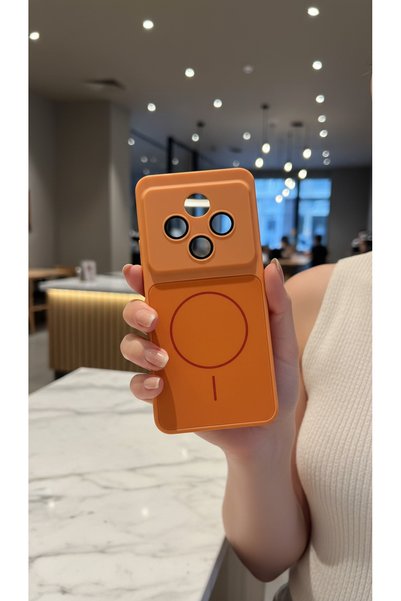 TechTrove Redmi 14C İçin Uyumlu Manyetik Şarj Destekli Darbe Emici Lens Korum...
