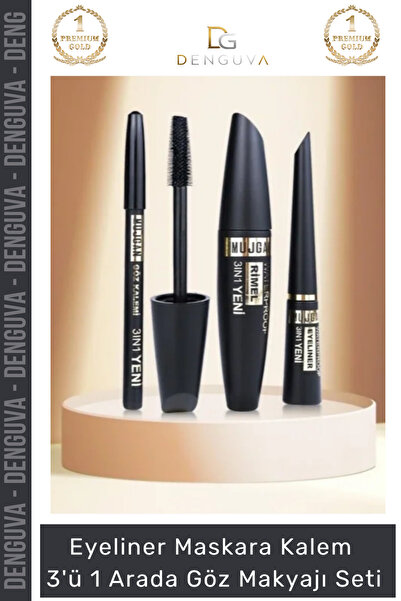 Denguva #GözMakyaj Profesyonel Suya Dayanıklı Maskara Eyeliner Göz Kalemi 3'ü...