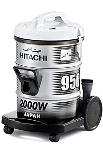 Hitachi مكنسة كهربائية 2000 واط - CV950، لون رمادي بلاتيني