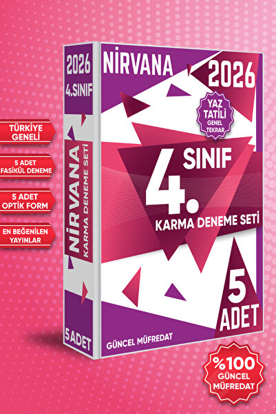 Karekök Yayınları 2026 4. Sınıf Nirvana Yaz Tatili Genel Tekrar Karma Deneme ...
