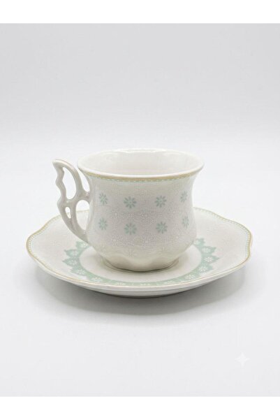 Altabi Porcelain Coffee Set for 6 People |   Special Design |   90 ml