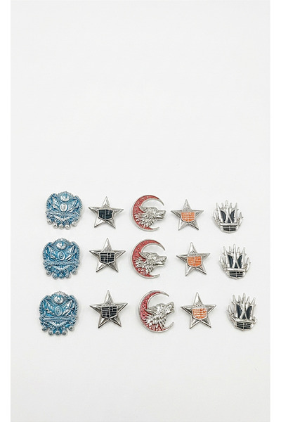 lina oto aksesuar 15 Pieces of Our New Metal Badge Variety with Bands