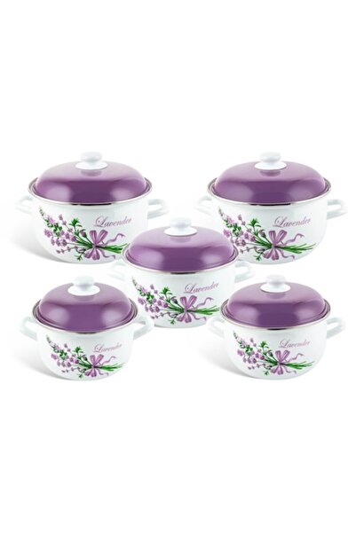 EDENBERG EB-1871 Set de 10 piese de vase de gătit din carbon metalic