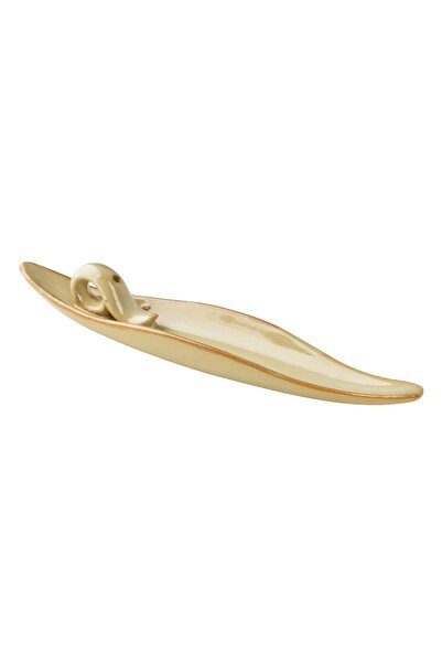MONDEX Suport pentru tămâie ceramic 23x4.5x2 cm Crem 1 buc.