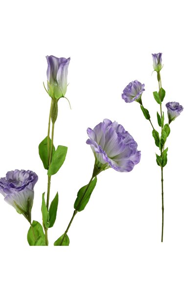 MONDEX Floare artificială cauciucată VIRIDIS Eustoma 70 cm 1 buc.