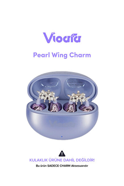 Vioara Charms Clip-On Headphone Compatible Charm Ornament (2 Pcs)