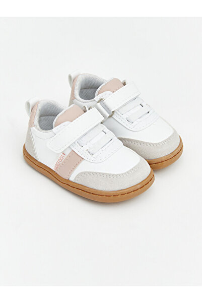 LC Waikiki Baby Girl Sneakers with Ties and Velcro Fastening for Style Enthus...