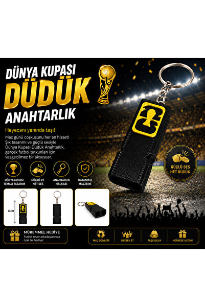 NO BRAND Dünya Kupsı Düdük Anahtarlık