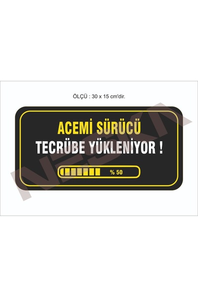 NESKA Araç Acemi şöför Etiket Sticker