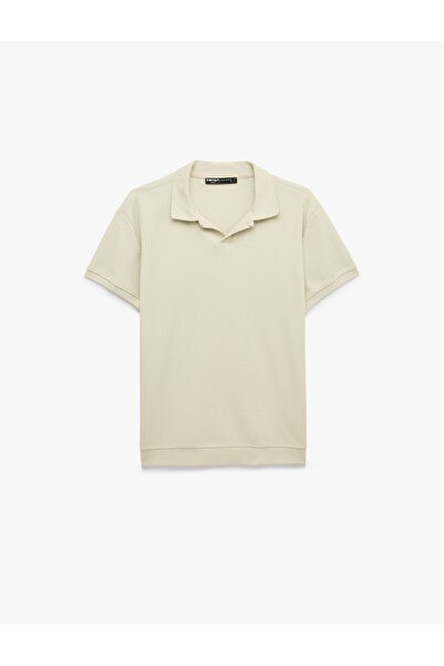 Koton Regular Fit Cotton Short Sleeve Basic Polo Collar T-Shirt