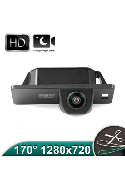 Xenon Bright Cameră marșarier HD, unghi 170, Viziune nocturnă pentru VW Passa...