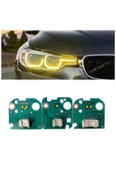 Xenon Bright Set 3 module galbene CSL Style Angel Eyes DRL BMW Seria 3 F30 Fa...
