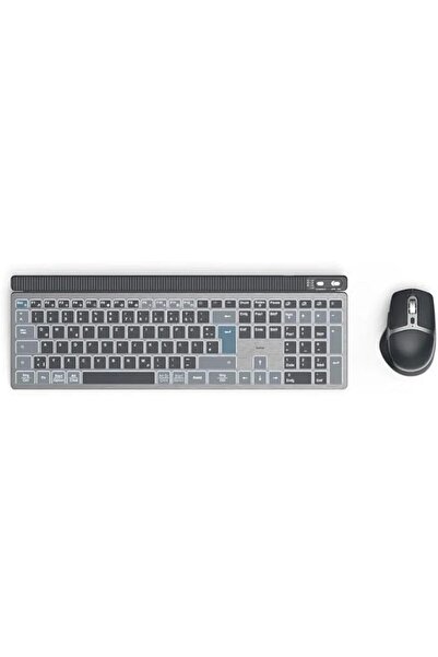 Hama WKM-750 Multi-Device Wireless Keyboard & Mouse Set | LED Backlit | Bluet...