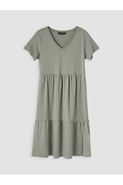 LC Waikiki V Planting Fold Dress for Style Enthusiasts from Uzg Store