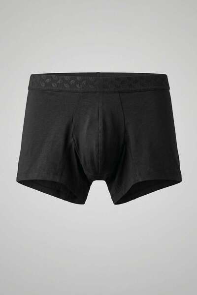 ablukaonline Boxer pentru bărbați, cu textură moale, din modal, negru