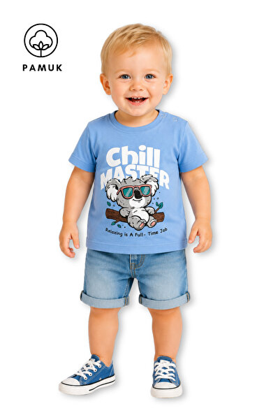 difa kids Baby Boy Koala Printed Casual Short Sleeve Summer T-Shirt
