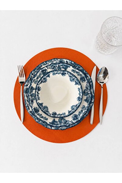 YOUC Design 1 Piece Leather American Service Plate - Easy to Wipe Clean Plate...