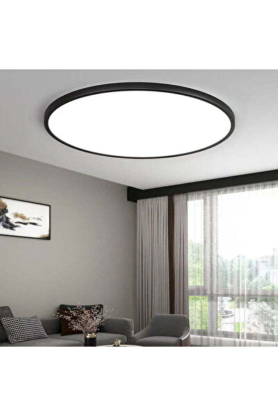 La Cucu Plafoniera LED SOLIS 47cm 48W Lumina Rece Negru