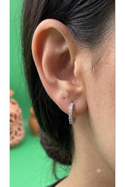 charmove ile kendinizi şımartın Xuping silver color minimal zircon stone hoop...