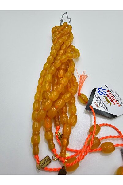 Efekentli Omari İmzalı Sertifikalı Alman Faturan Sıkma Kehribar Tesbih 11x9 m...