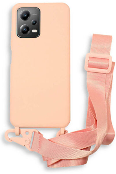 Other Bodycell Πίσω Θήκη Σιλικόνης με Λουράκι Ροζ (Redmi Note 12 5G / Poco X5...