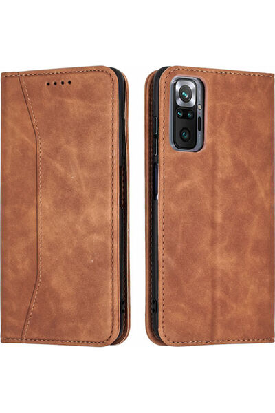 Other Bodycell PU Leather Wallet Synthetic Leather Brown (Redmi Note 10 Pro) ...