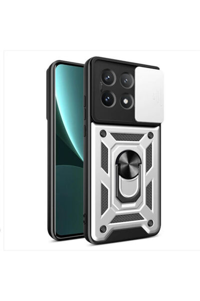 OEM Bodycell Armor Slide Cover Case Xiaomi Poco X6 Pro 5g Silver Code: BA-00397