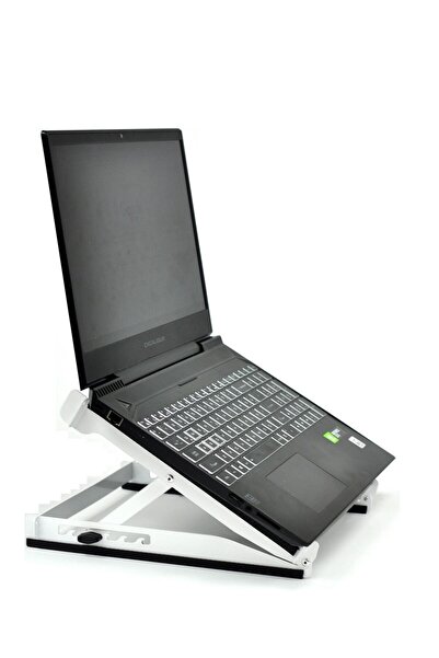lovebox Suport pentru laptop din oțel alb, cu 6 trepte, de 13-18 inci, compat...