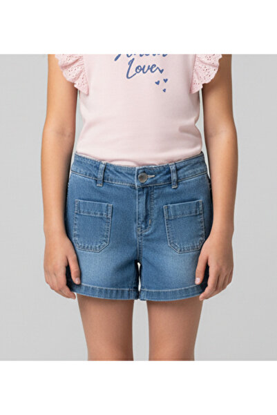 Dijitex Girl's Denim Shorts - Pocket Detailed