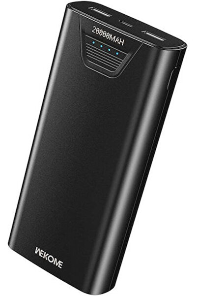 WK WP-121 Power Bank 20000mAh με 2 θύρες USB-A Μαύρο