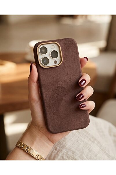 KILIF HOUSE Iphone 15 Pro Max Uyumlu Kamera Korumalı Premium Süet Alcantara D...