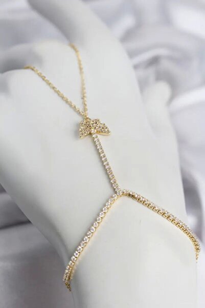 Generic Brand Gold Color Brass Zircon Stone Model Şahmeran Tj-Sn769