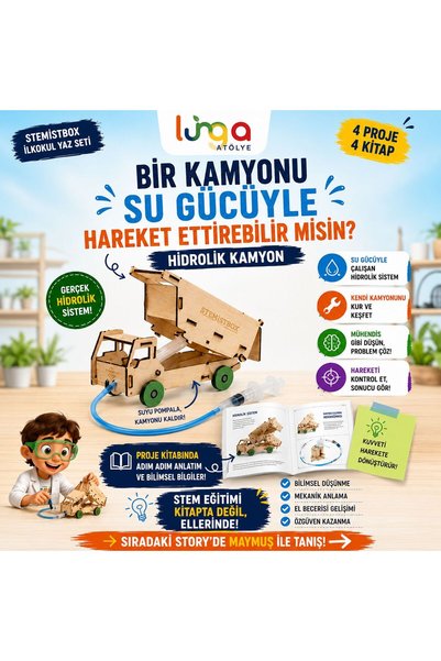 Stemist Box Primary School Summer Set - 4-Piece Wooden Stem Educational Set - Activity Box