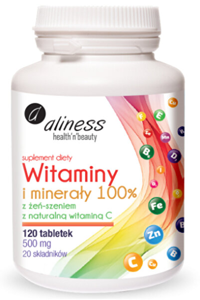 Aliness Vitamine I și Minerale 120 Tablete