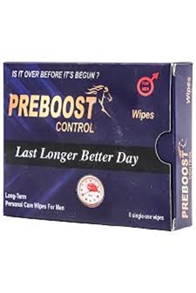 wipest Preboost Control Wipes for Men 6P