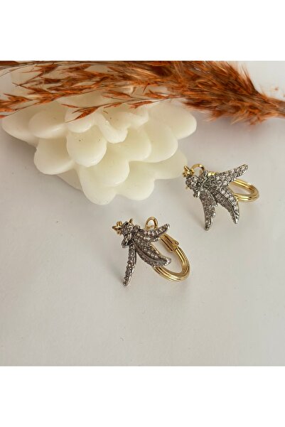 mibrillo Brand Equivalent Zircon Stone Bird Earrings