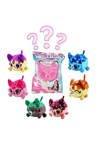 NECO TOYS IcePops KoolKats Kokulu Klipsli Peluş Sürpriz Paket