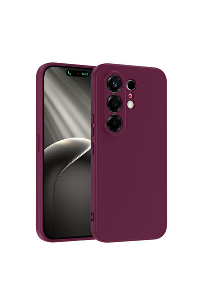 HTstore Tecno Camon 50 Kılıf Zore Mara Lansman Kapak-Koyu mor