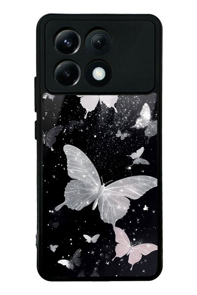Spoyi حافظة هاتف Xiaomi Poco X6 Pro بتصميم فراشة لامعة