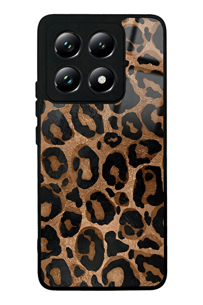 Spoyi Xiaomi Mi 14T Leopar Tasarımlı Glossy Telefon Kılıfı