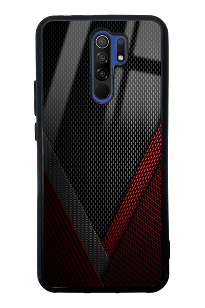 Spoyi حافظة هاتف Xiaomi Redmi 9 Red Tracer بتصميم لامع
