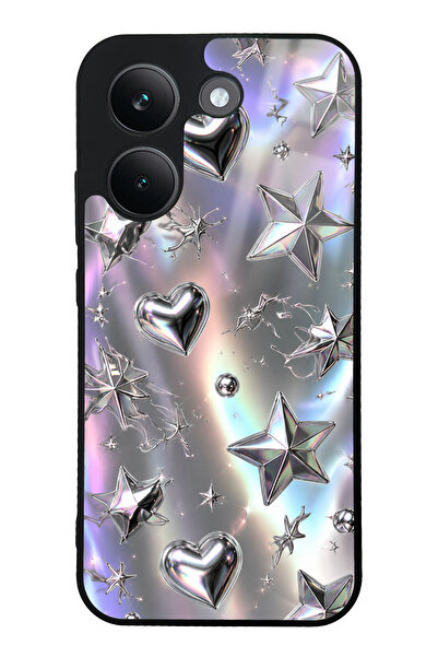 Spoyi Xiaomi Poco X8 Pro Chrome Star Dream Tasarımlı Glossy Telefon Kılıfı